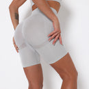 Dinazah Women High Waist Hip Lift Yoga Shorts