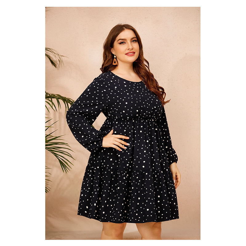 polka dot floral dress