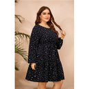 Plus Size Casual High Waist Party Dress