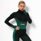 Dinazah Women Zipper Long Sleeve Yoga Top