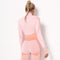 Dinazah Women Zipper Long Sleeve Yoga Top