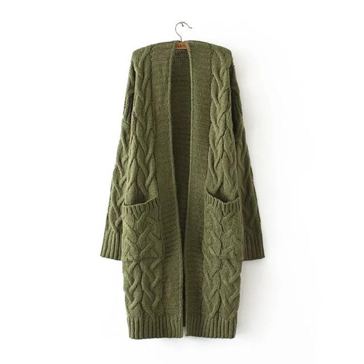 green cardigan sweater