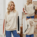 Dinazah Korean Style Pullover Hooded Mid-Length Coat
