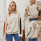 Dinazah Korean Style Pullover Hooded Mid-Length Coat