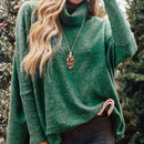 green cozy sweater