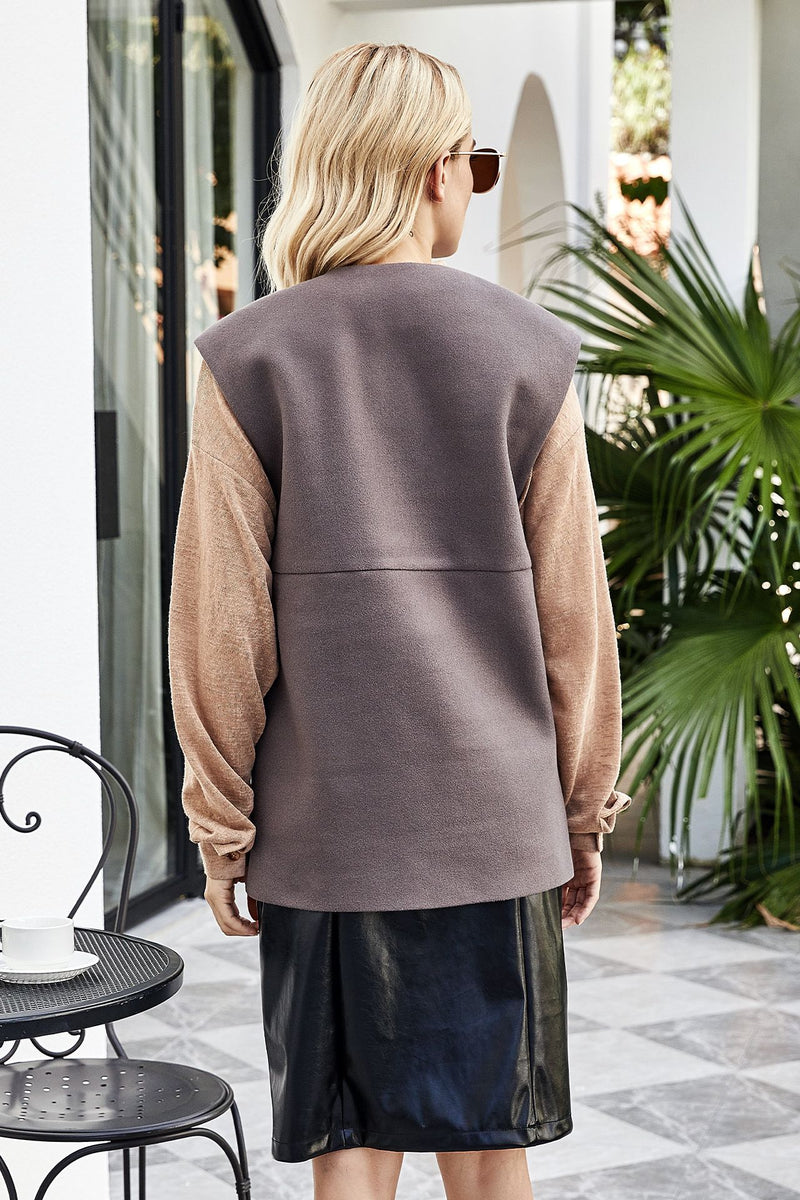 Korean Style Loose Button Cardigan Coat