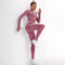 Dinazah Women Dot Jacquard Knitted Yoga Suit