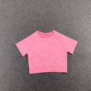 round neck top pink