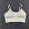 workout bra white