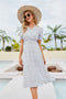 Dinazah Women Floral V-Neck Slim-Fit Long Dress