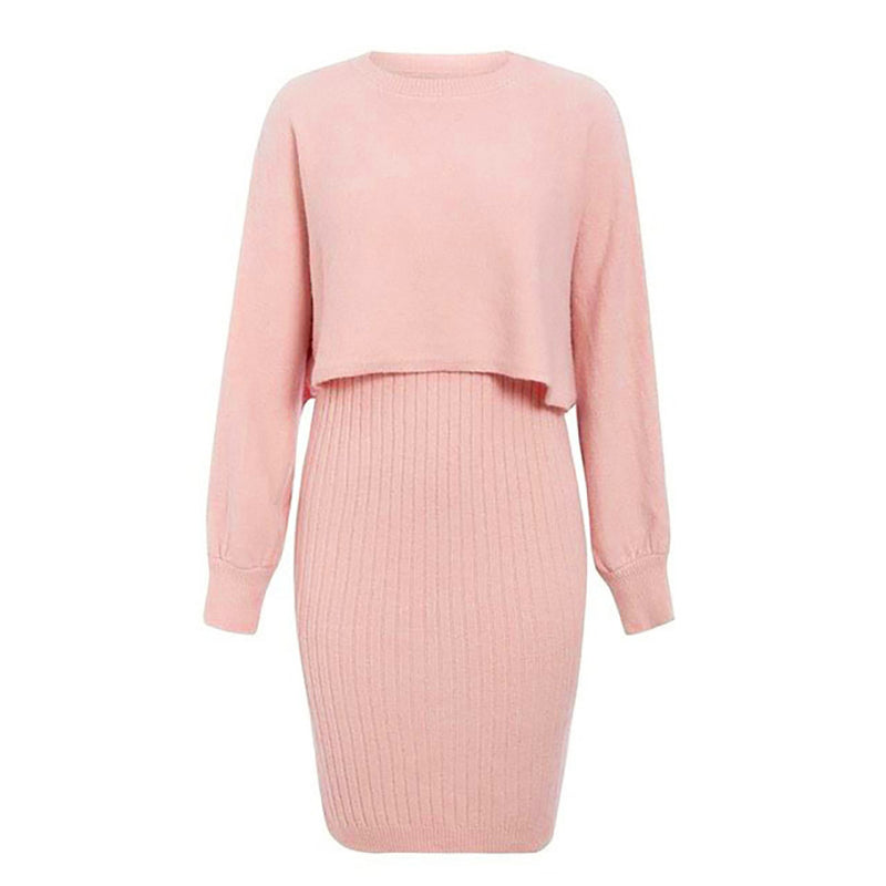 Two Piece Knitted Pullover Sweater