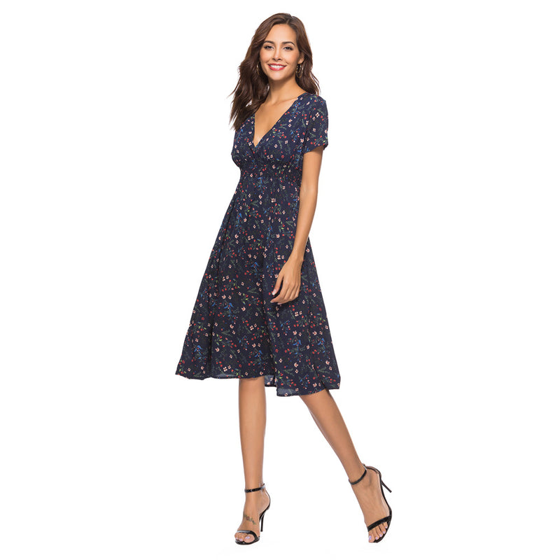 Buy Now V-Neck Bohemian Dress