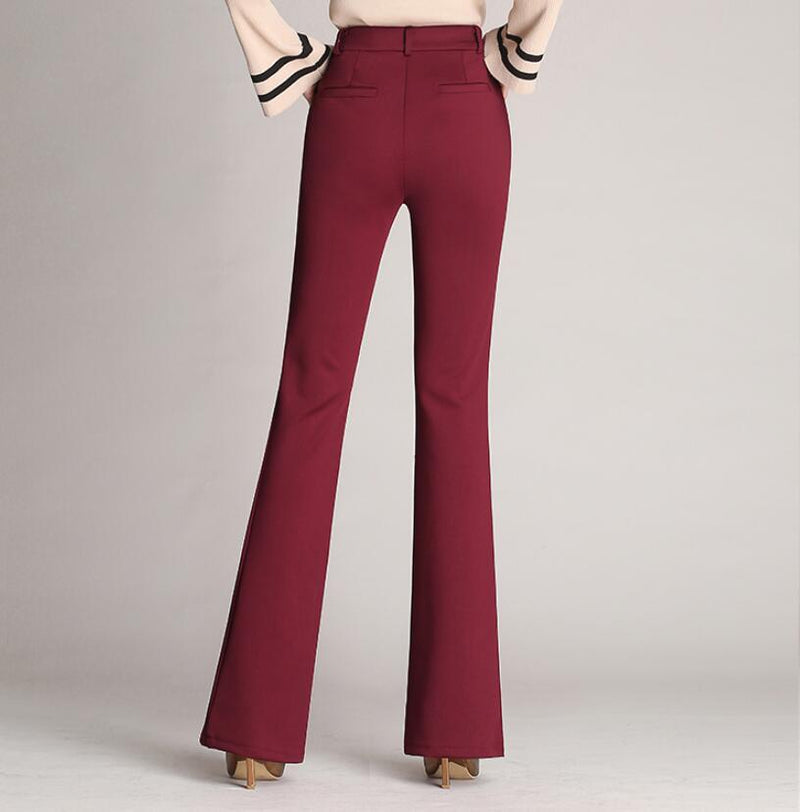 Dinazah Straight High Waisted Pants for Women Stylish Regular Fit Work Trousers, Suit Pants