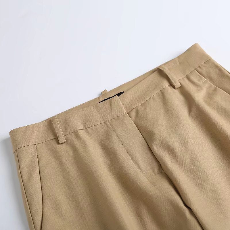 Two-Color NET Version Casual Pants