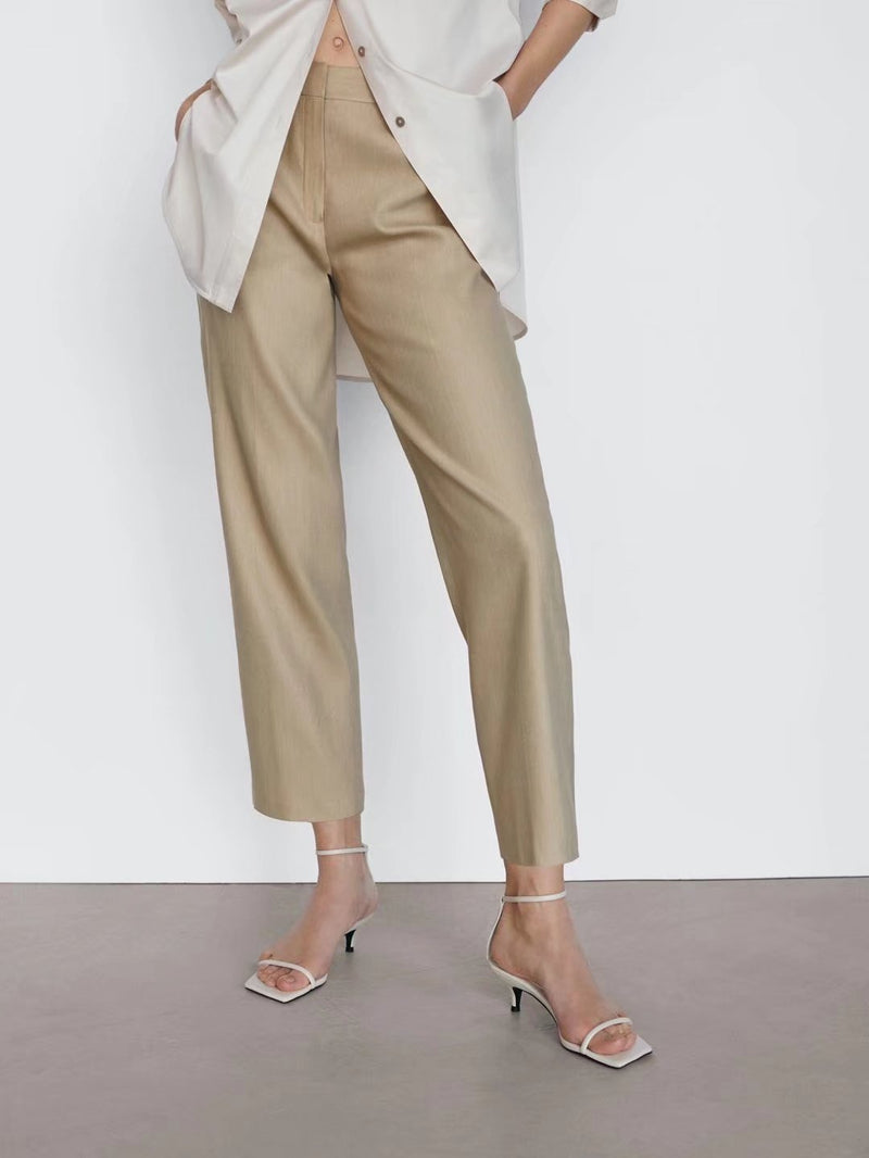 Two-Color NET Version Casual Pants