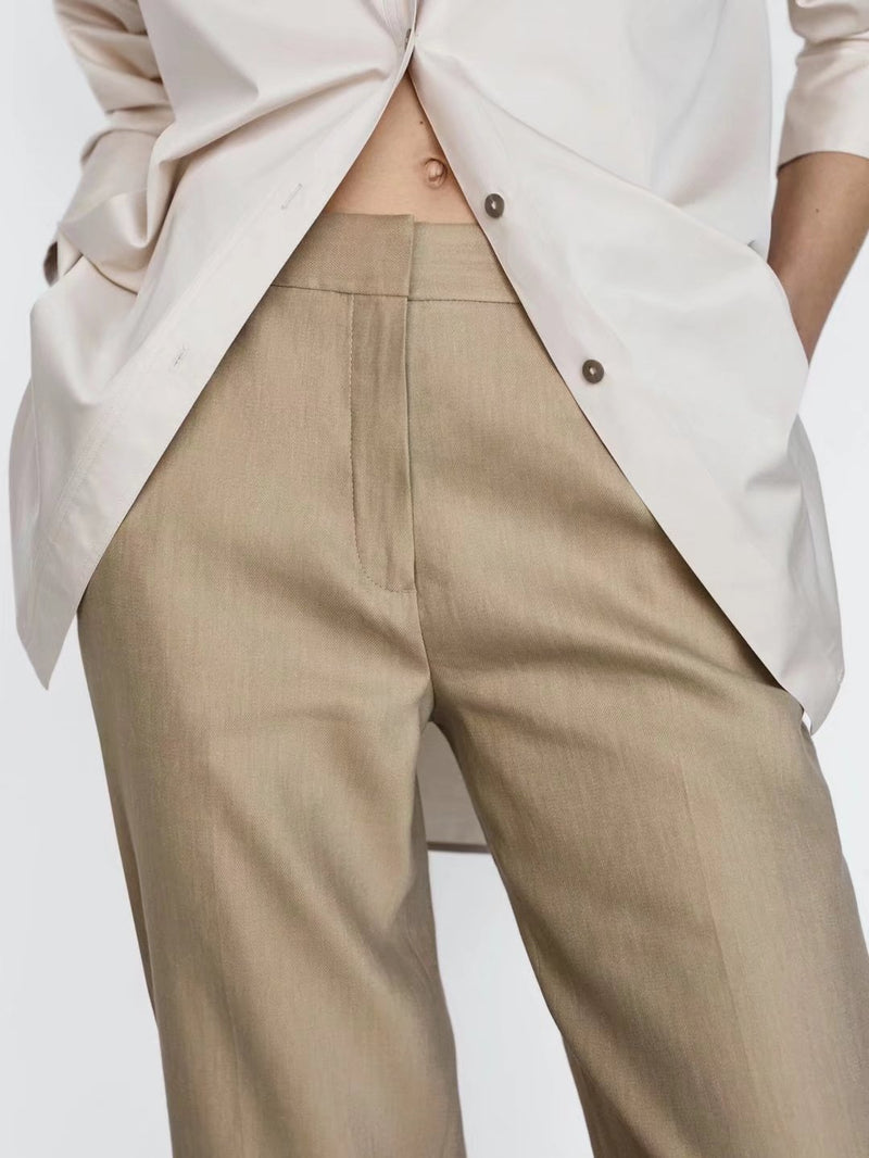 Two-Color NET Version Casual Pants