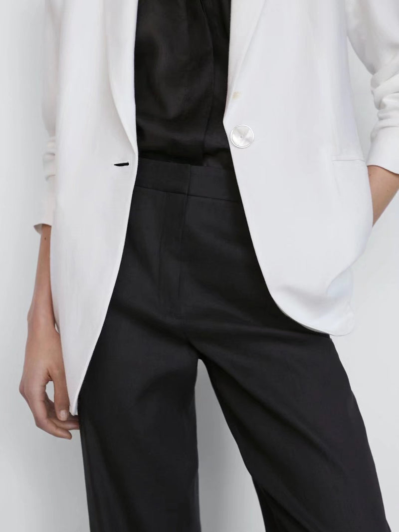 Two-Color NET Version Casual Pants