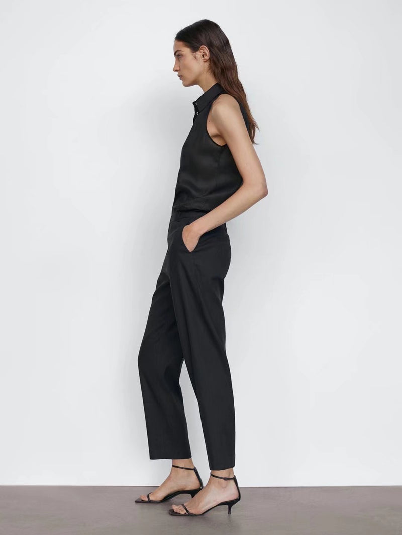 Two-Color NET Version Casual Pants