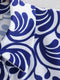 Printed Blue Mini sleeve Dress
