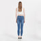 Elastic Ripped Denim Washed Skinny Hip Raise Jeans