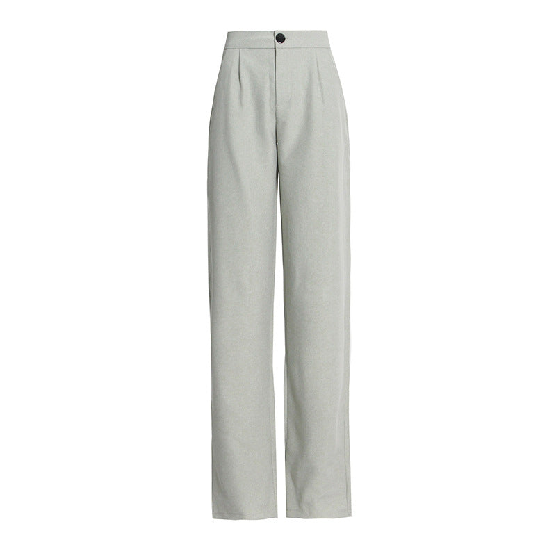 Fashionable All Match Slimming Straight Work Pants
