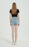 casual denim shorts blue