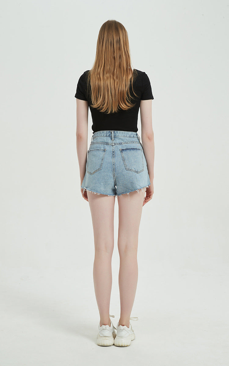 casual denim shorts blue