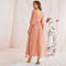 Polka Dot Round Neck Maxi Dress