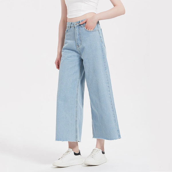 high waist wide leg jeans