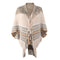 Knitted Cape and Shawl Tassel Sweater