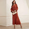 Patchwork Lace Cuff Maxi Dress