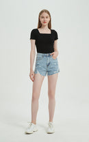 casual denim shorts online