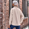 Stitched Baggy Casual Shacket Coat