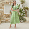 V Neck High Waist Slim Fit Sweet Maxi Dress