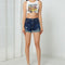 ripped denim shorts