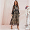 lace strap maxi dress