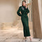 Oblique Off Shoulder Slim High Waist Maxi Dress