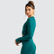 Dinazah Women Slim-Fit Long-Sleeved Workout Clothes