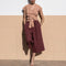 Elastic Waist and Casual Drooping Pants