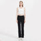 Black Skinny Slimming Straight Leg Solid Denim Jeans