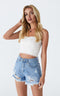 torn jean shorts