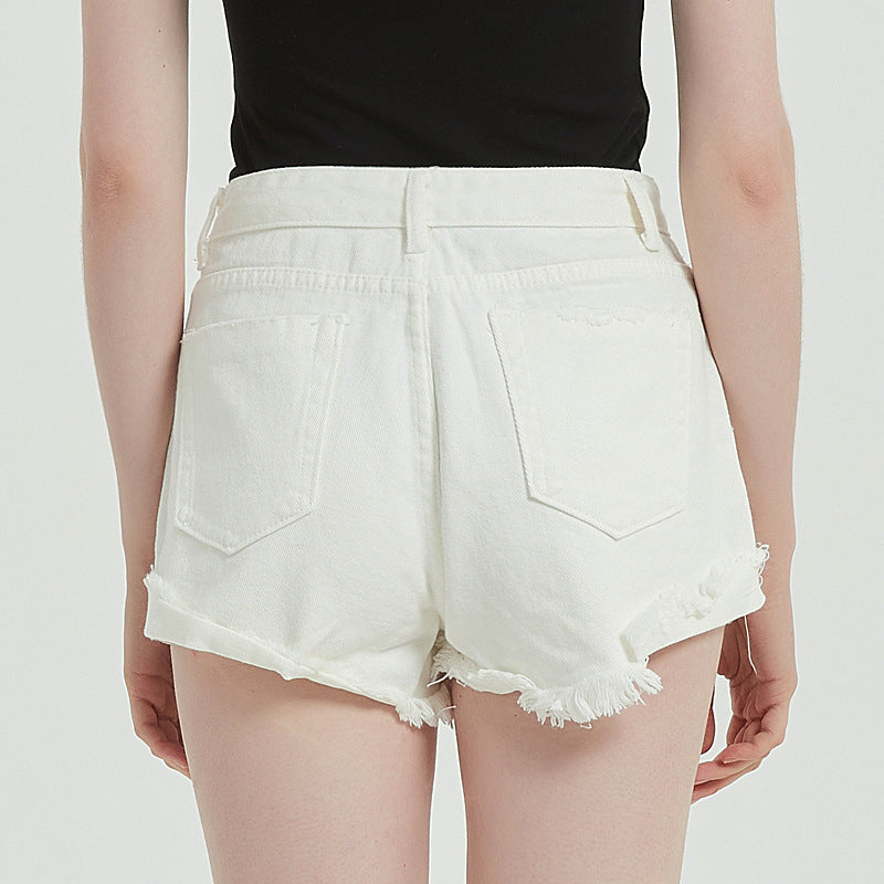 High Waist Casual Denim Shorts