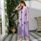 Summer Women Clothing Casual Printing Short Sleeved Dress