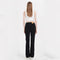 Black Skinny Slimming Straight Leg Solid Denim Jeans