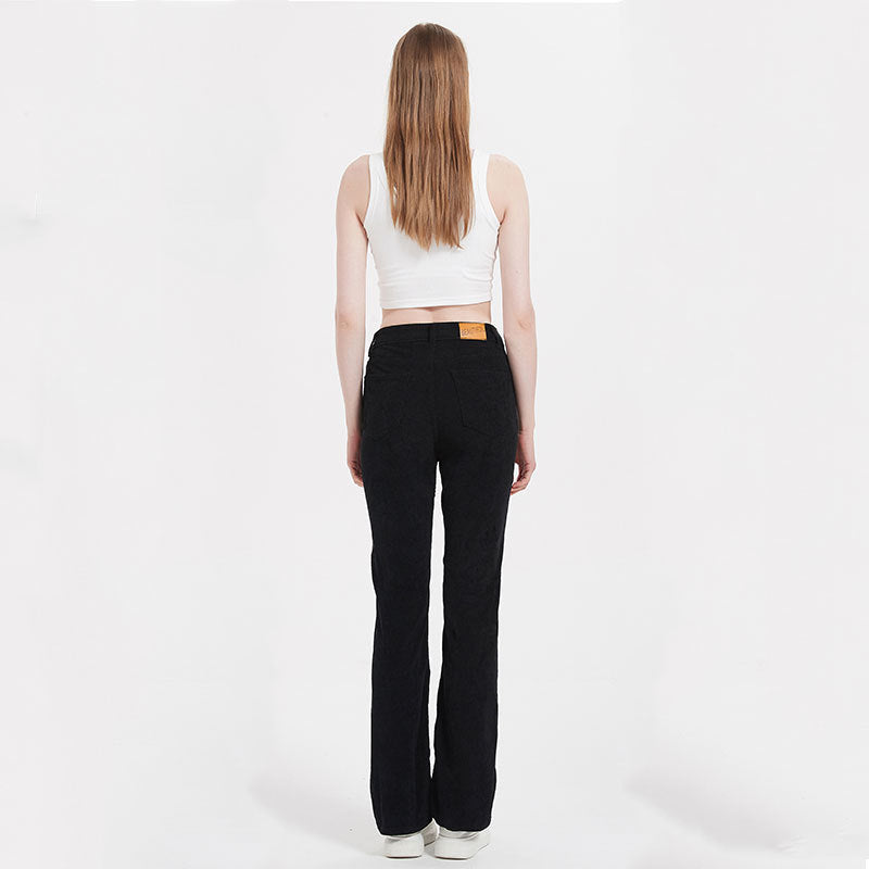 Black Skinny Slimming Straight Leg Solid Denim Jeans