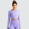 Dinazah Women Slim-Fit Long-Sleeved Workout Clothes