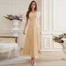Long Sleeve Mesh regular Maxi Dress