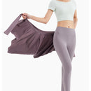 Dinazah Womens Lace-up One-Piece Thigh-Length Yoga Skirts