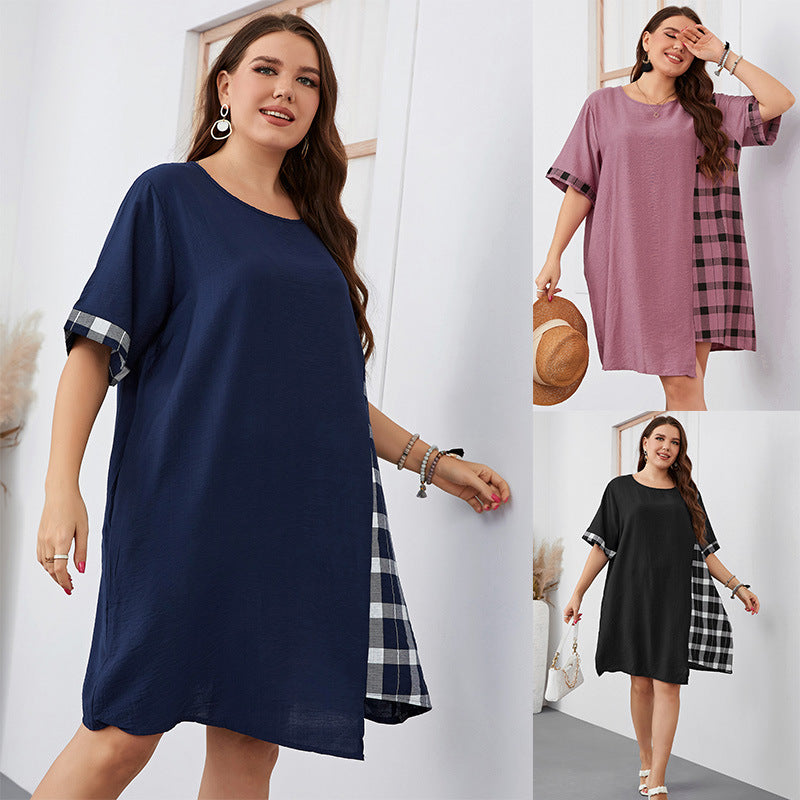 short sleeve midi dress