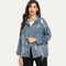 Casual Ripped Denim Cowboy Coat